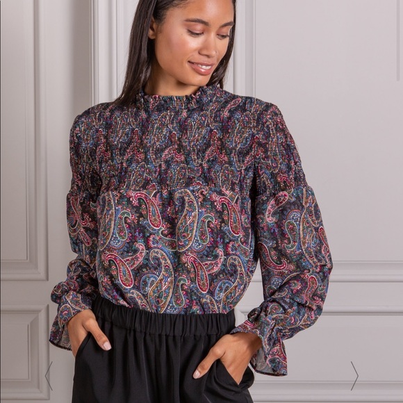 SENLIS long sleeve blouse NWOT - Picture 1 of 2